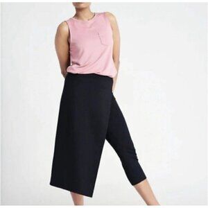 Betabrand The Sassiest Pants Skirt Black Midi Sz Medium